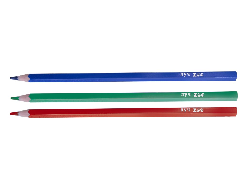 Карандаши цветные шестигранные "ZOO" 18 цв. (пластиковые)